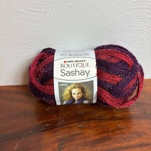 Red Heart Boutique Sashay Yarn Tango Red 3.5 oz Skein for Scarves